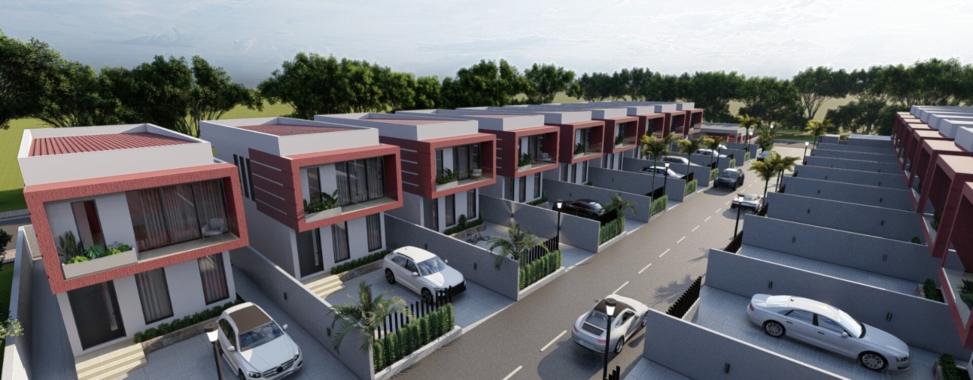 Four-Bedroom Townhomes with Pool for Sale in East Legon Hills